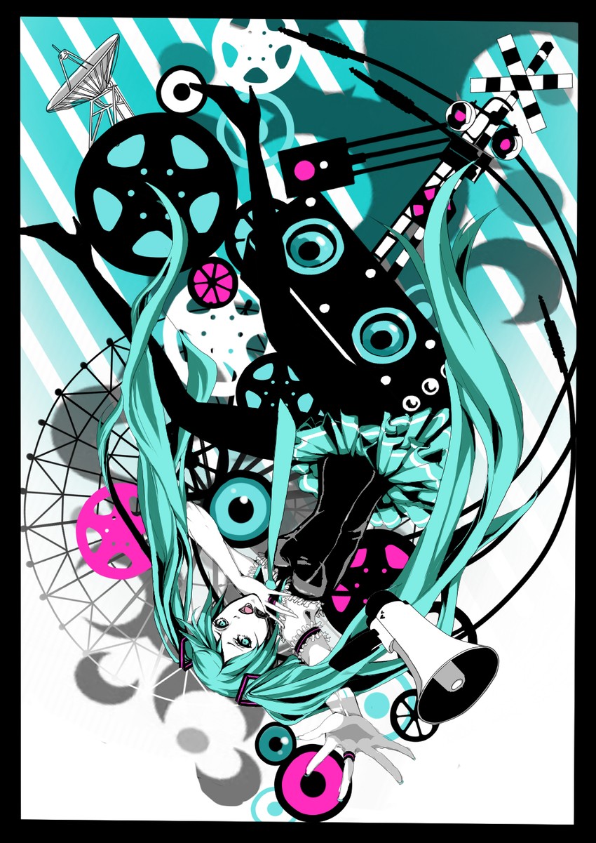 hatsune miku (vocaloid and 1 more) drawn by sai_(xxxmcmxx)