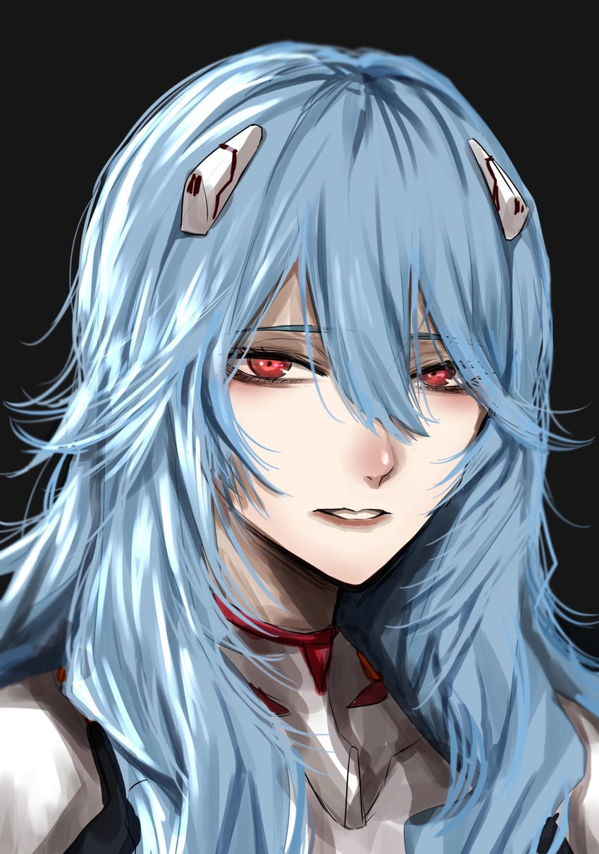 ayanami rei (neon genesis evangelion and 2 more) drawn by gunjyou_(gunjyou_00)