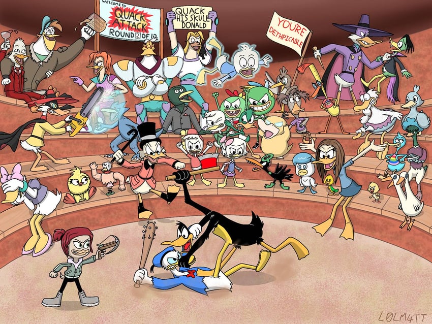 psyduck, quaxly, donald duck, farfetch'd, daisy duck, and 19 more (pokemon and 12 more) drawn by l0lm4tt