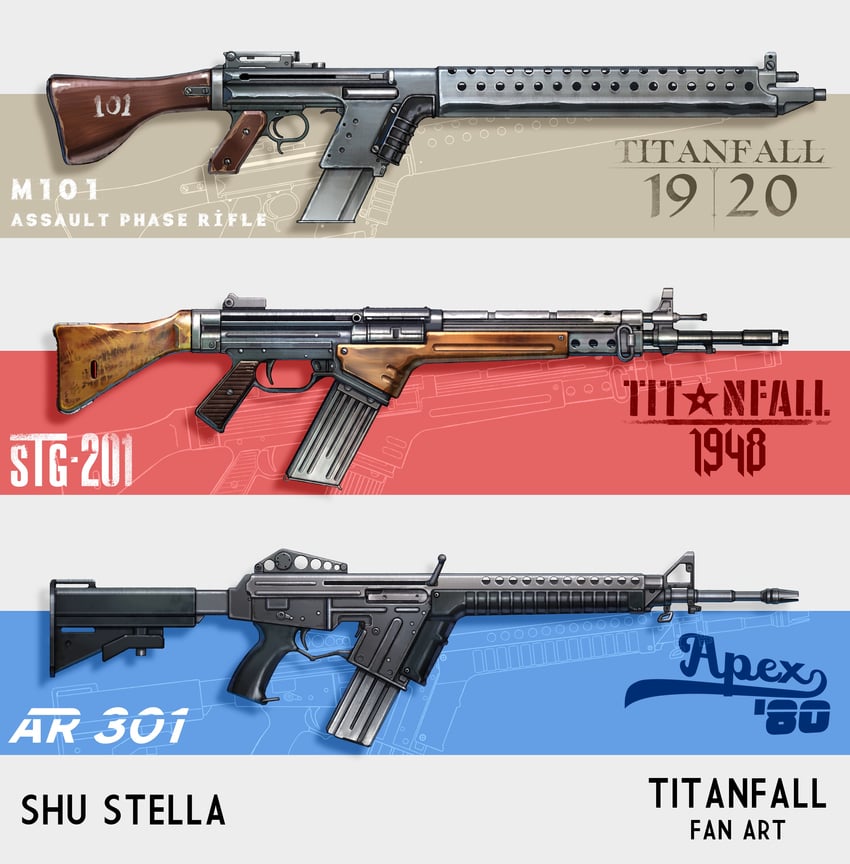 apex legends and 2 more drawn by shu-stella