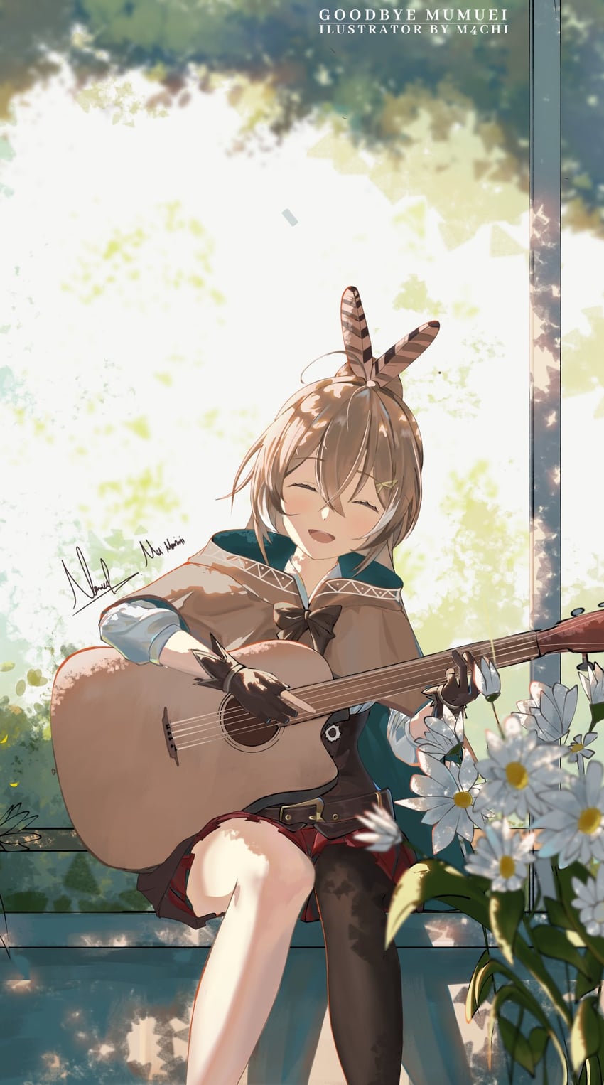 nanashi mumei (hololive and 1 more) drawn by m4chi