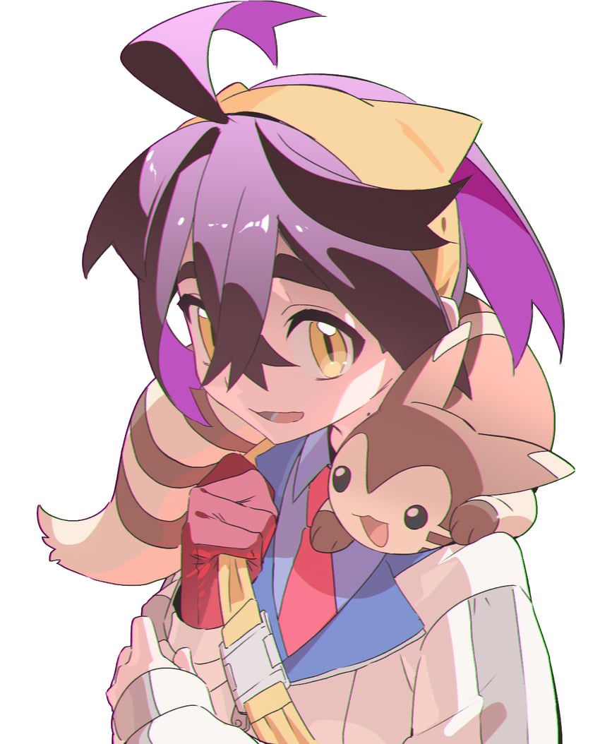 kieran and furret (pokemon and 1 more) drawn by namazuoku