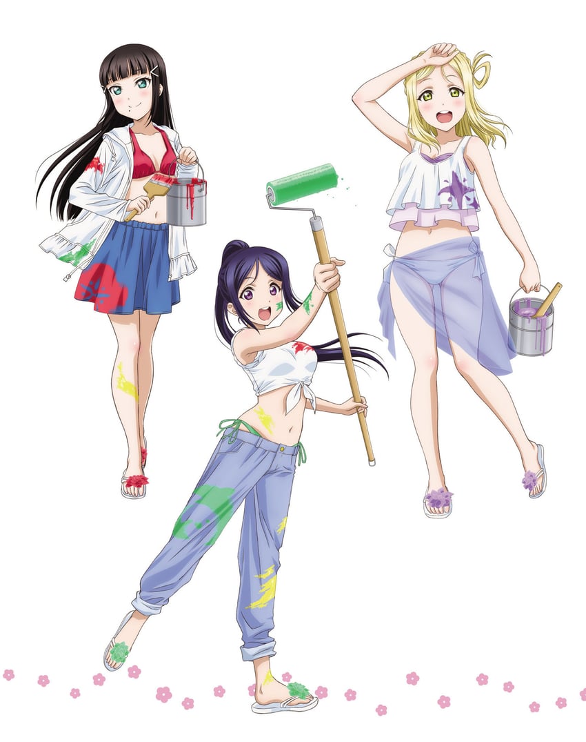 matsuura kanan, kurosawa dia, and ohara mari (love live! and 1 more)