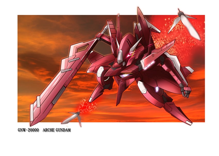 arche gundam (gundam and 2 more) drawn by take_tonbo