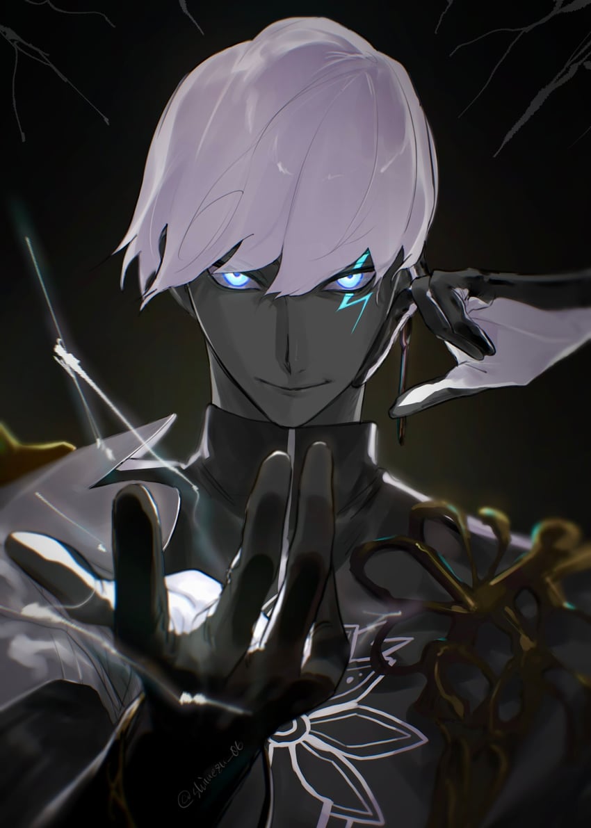 indra (fate and 1 more) drawn by shimezu_06