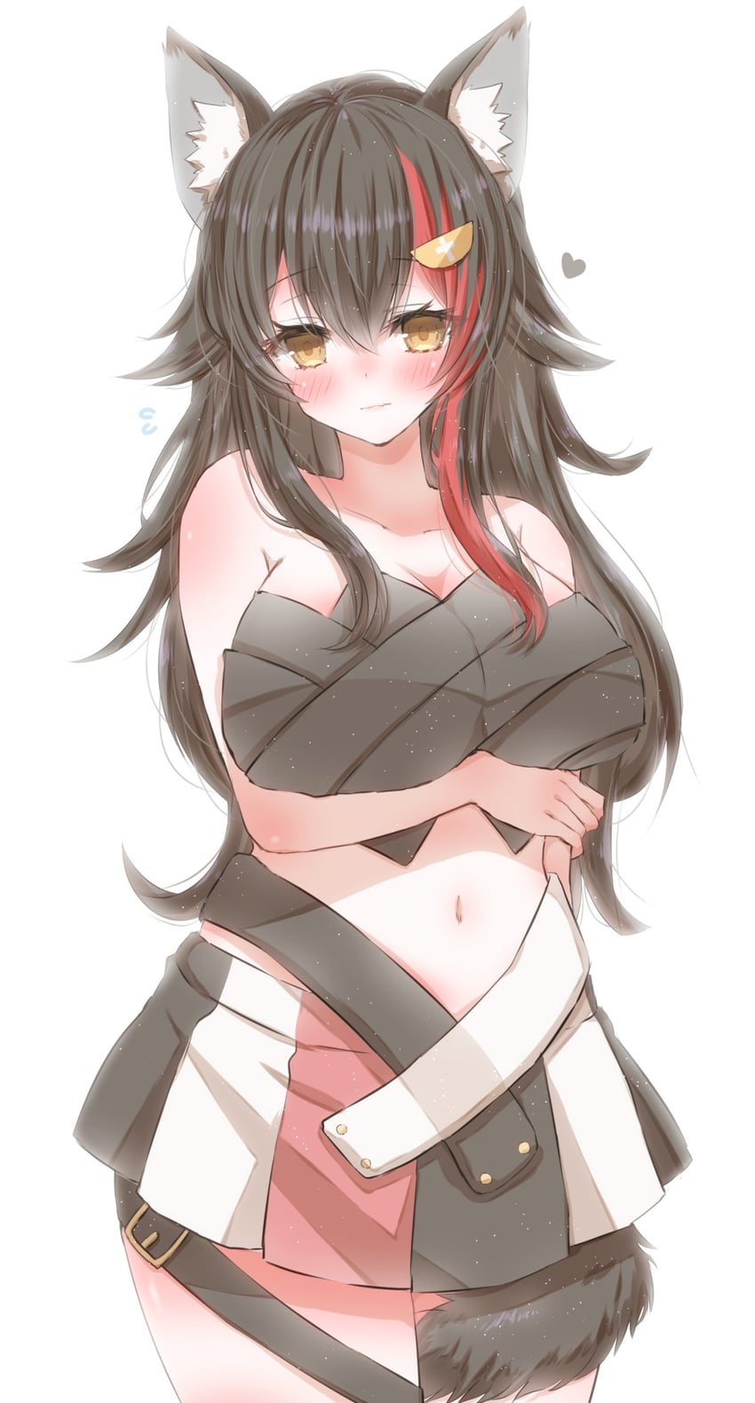 ookami mio and hakos baelz (hololive and 1 more) drawn by hiro_(hirohiro31)