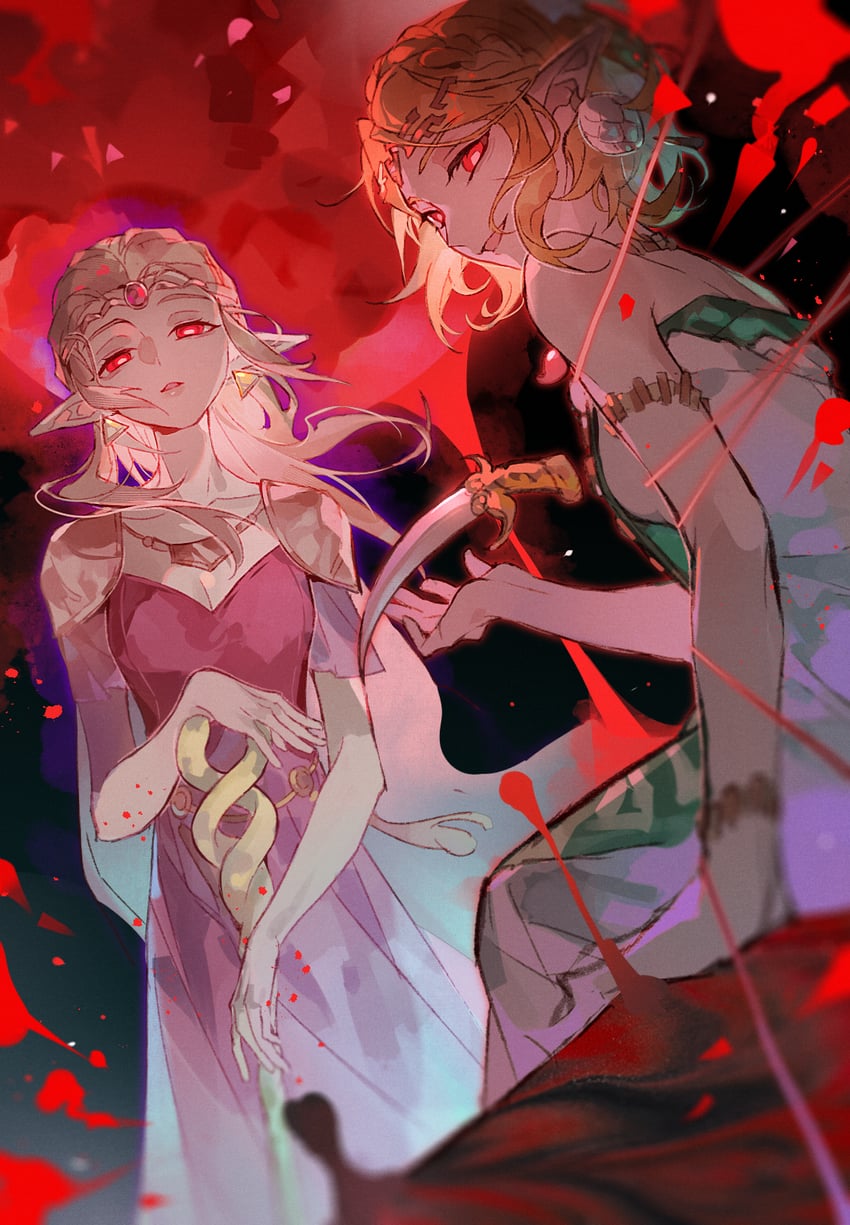 princess zelda (the legend of zelda and 2 more) drawn by an_(bfzann)