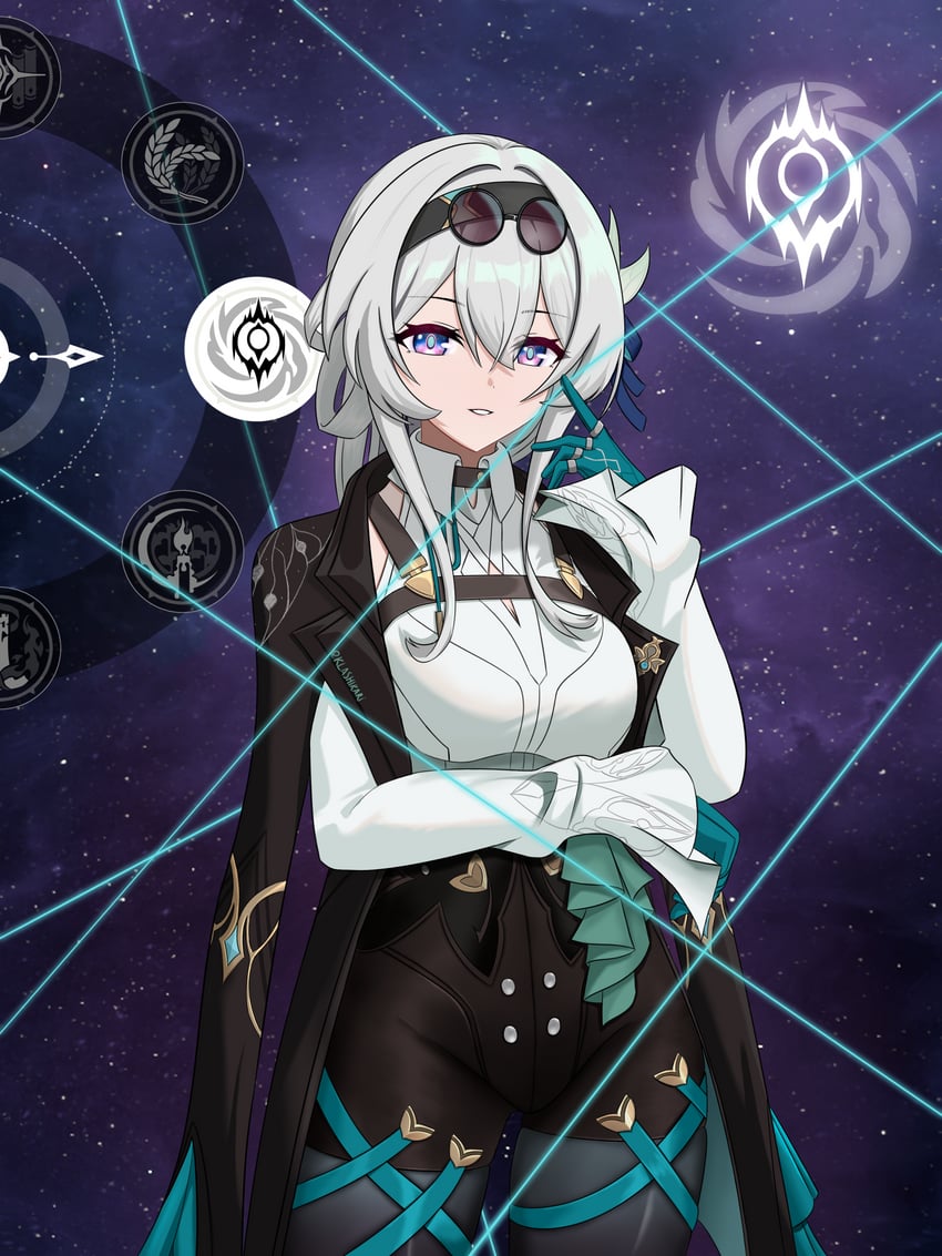 firefly and kafka (honkai and 1 more) drawn by klashikari