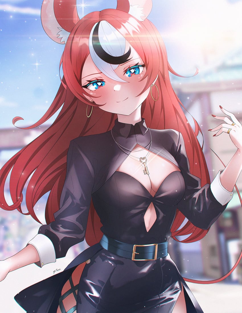 hakos baelz (hololive and 1 more) drawn by sk_jynx