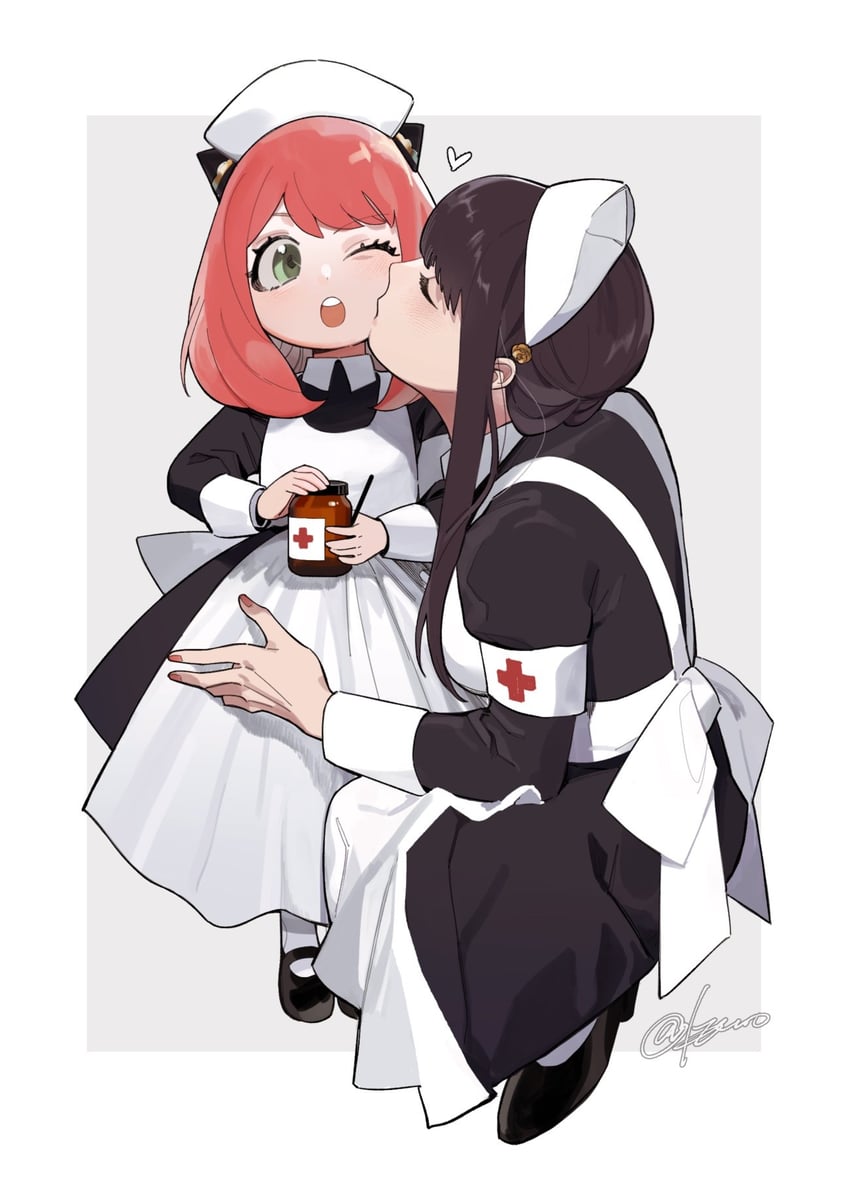 yor briar and anya (spy x family) drawn by leggo