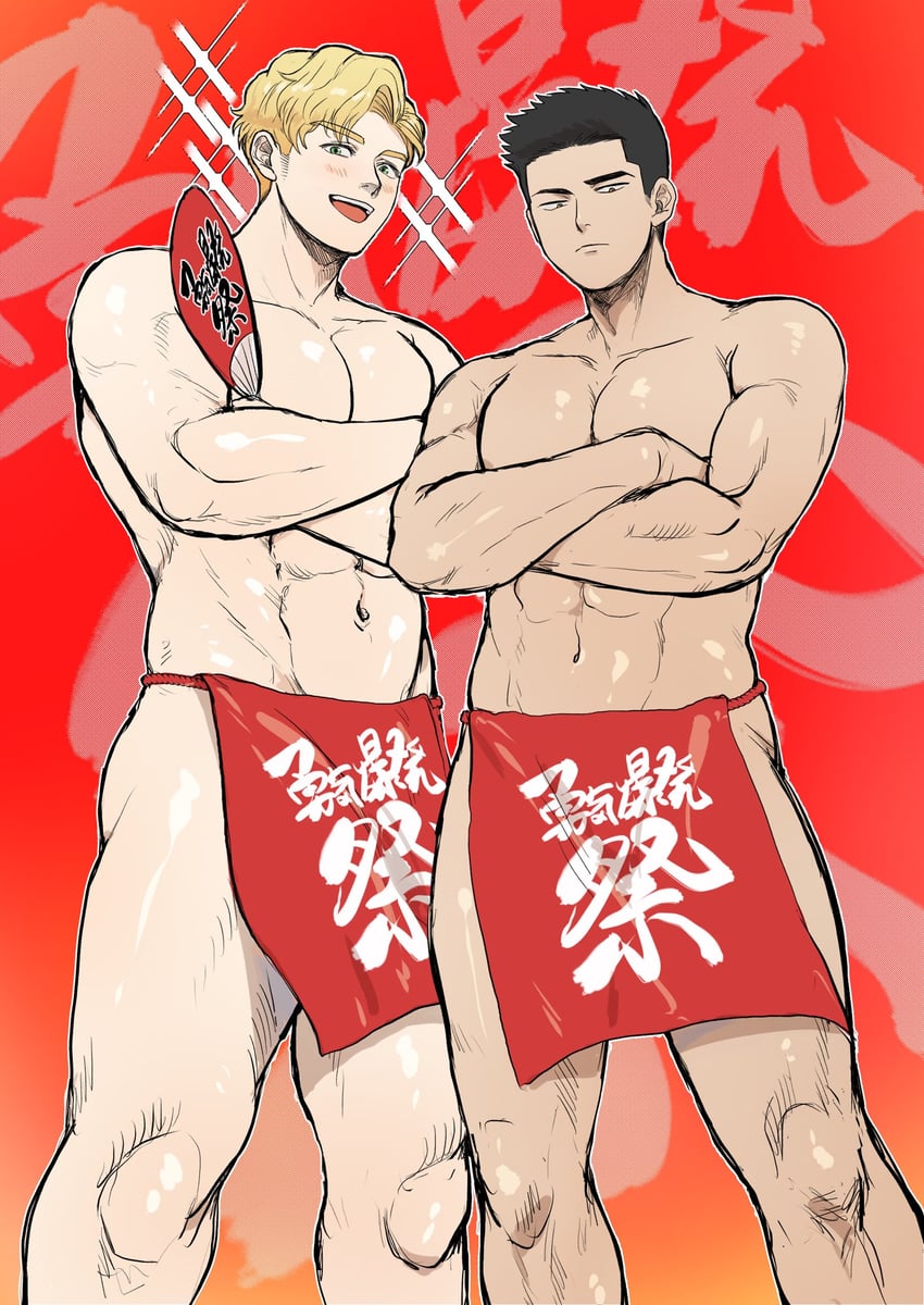 ao isami and lewis smith (yuuki bakuhatsu bang bravern) drawn by tsuzuku_(tms4_7)