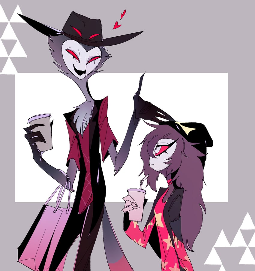 stolas and octavia (helluva boss) drawn by ama0805