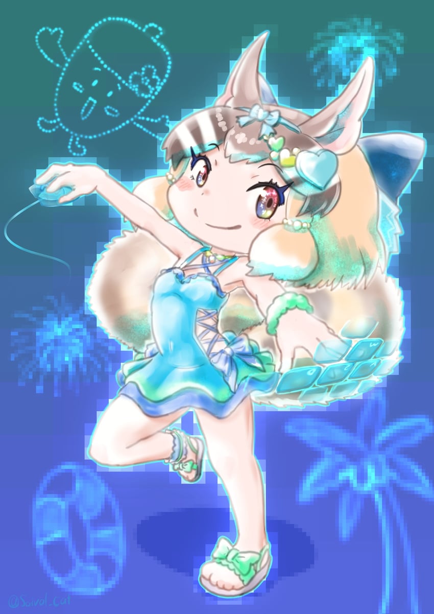 siberian chipmunk (kemono friends and 1 more) drawn by saival_cat