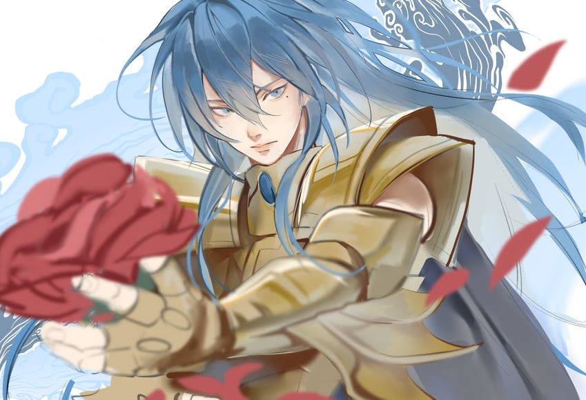 pisces albafica (saint seiya and 1 more) drawn by kaitotenjoirl