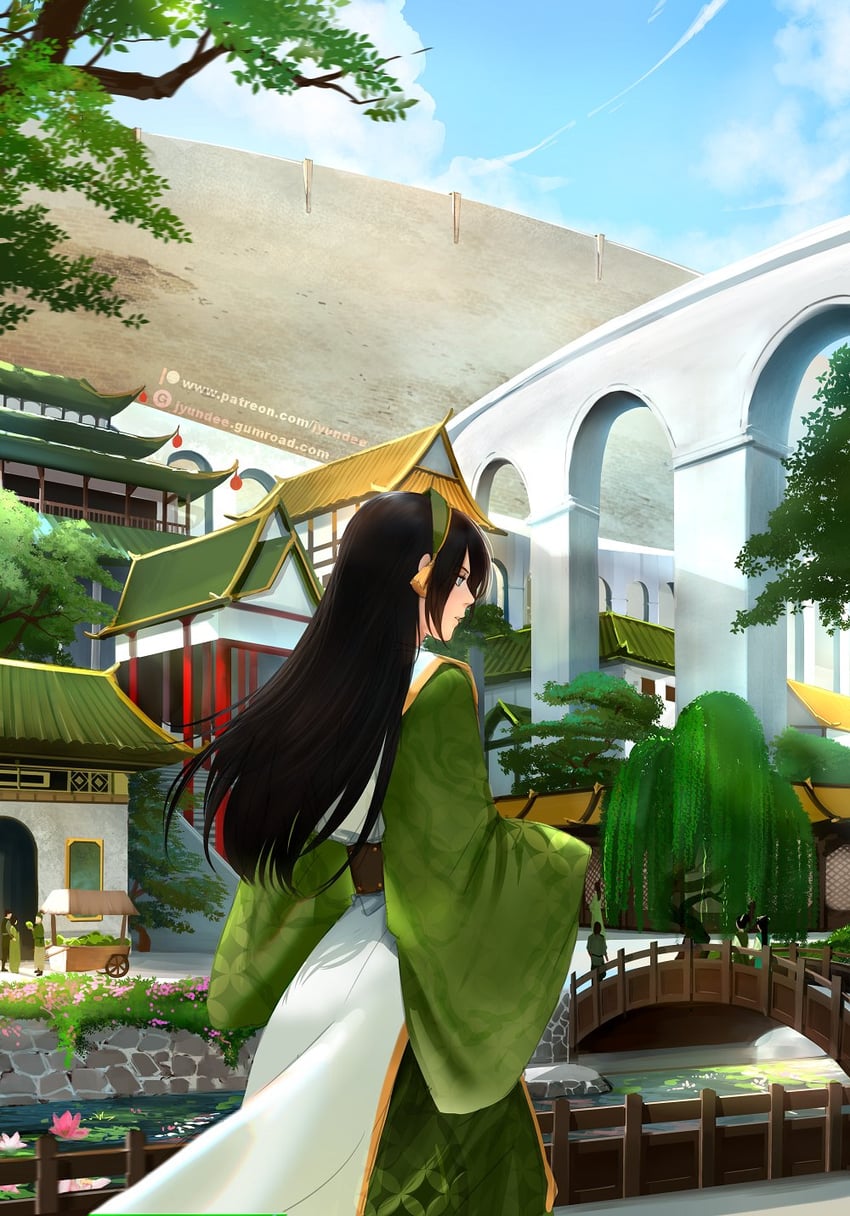 toph beifong (avatar legends and 1 more) drawn by jyundee