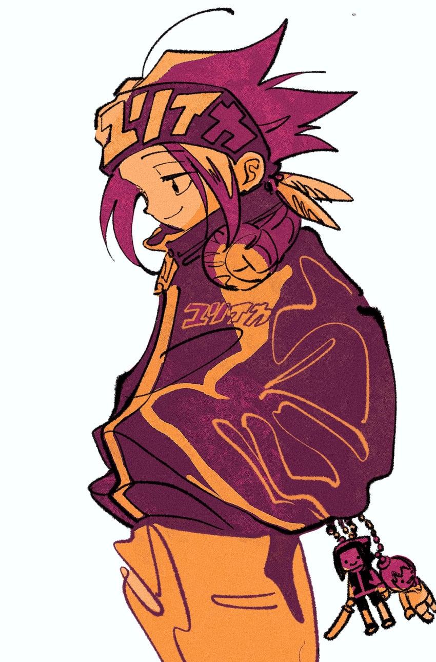 asakura yoh and oyamada manta (shaman king) drawn by ok_ko19