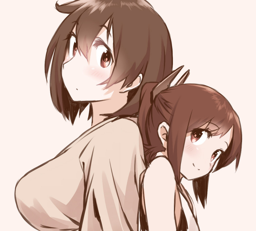 hiryuu and i-401 (kantai collection) drawn by blew_andwhite