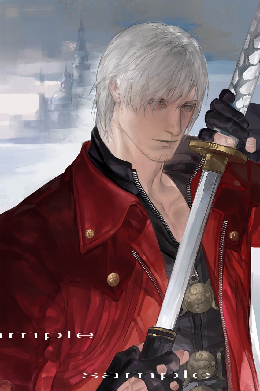 dante (devil may cry and 1 more) drawn by abionicsheep