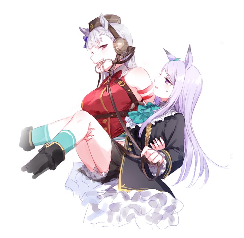gold ship and mejiro mcqueen (umamusume) drawn by romi_(346_ura)