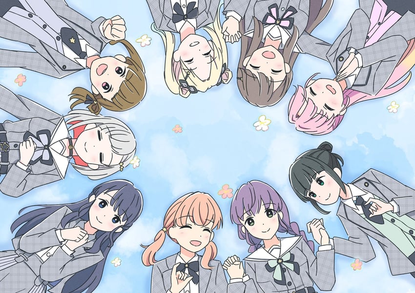 hinoshita kaho, fujishima megumi, otomune kozue, murano sayaka, yugiri tsuzuri, and 4 more (love live! and 1 more) drawn by tottsan