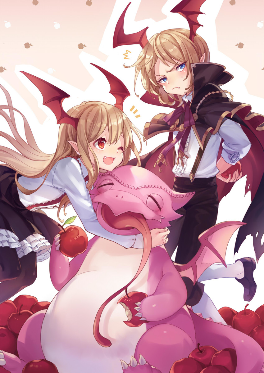 vampy, veight, and malinda (granblue fantasy and 1 more) drawn by achan_(blue_semi)
