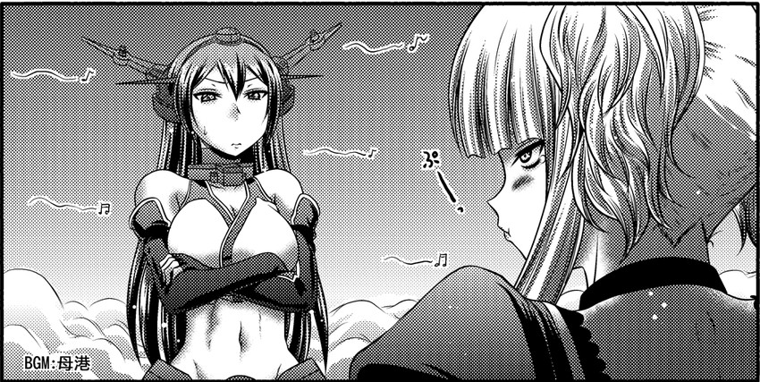 nagato and kongou (kantai collection and 1 more) drawn by kaname_aomame