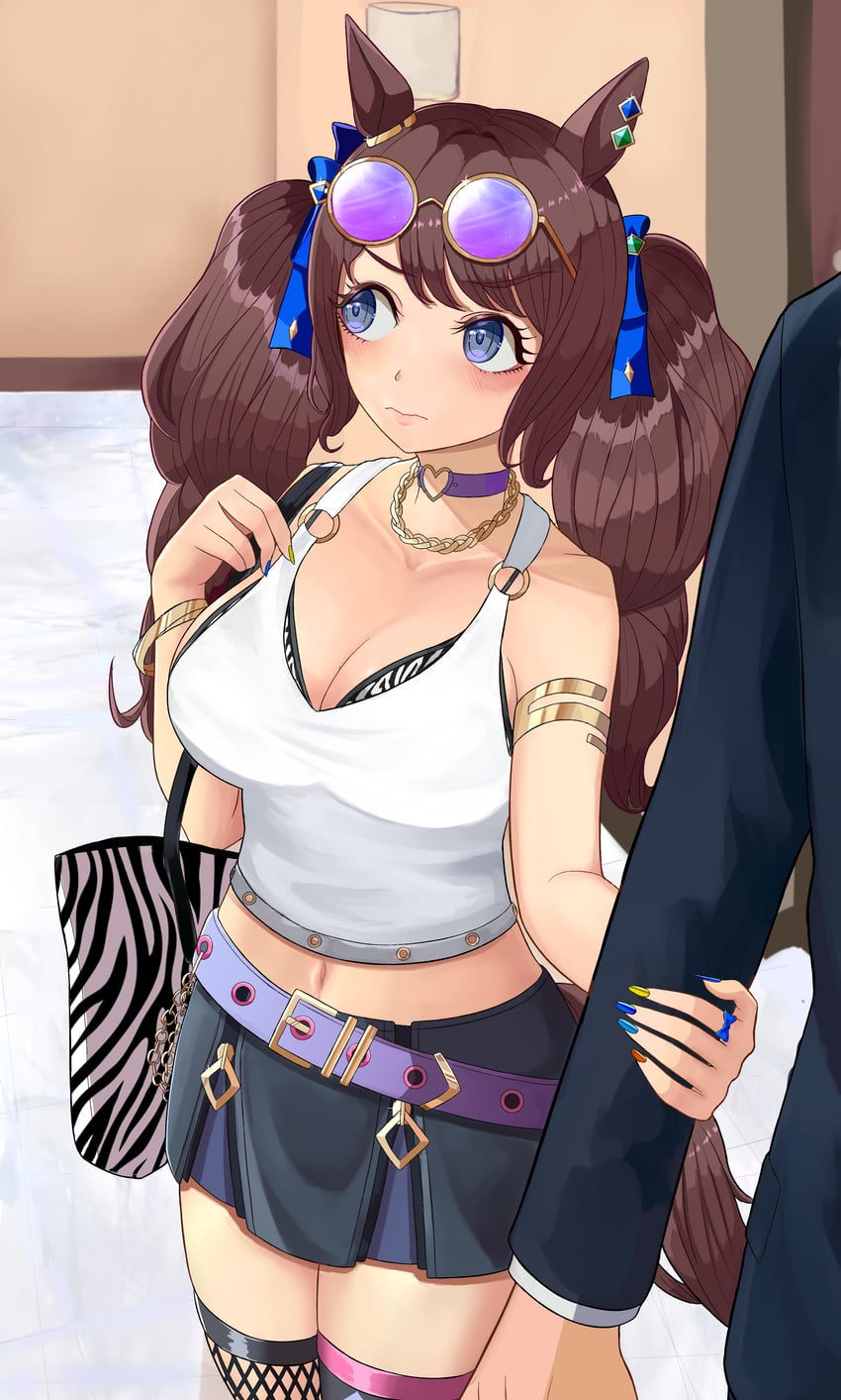 trainer and tosen jordan (umamusume) drawn by tino_(k4zjy66ib1uzmqw)
