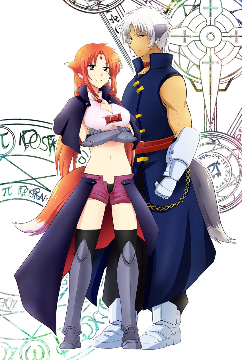 zafira and arf (lyrical nanoha and 2 more) drawn by nagashiro_rouge