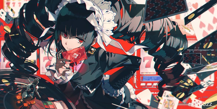 monokuma and celestia ludenberg (danganronpa and 1 more) drawn by z3zz4
