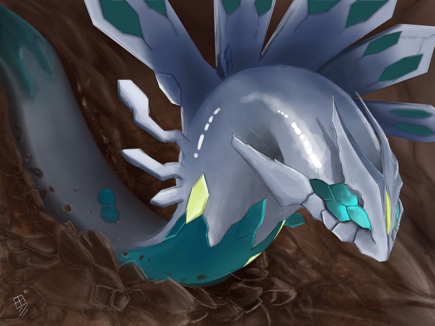 zygarde (pokemon) drawn by goldendiamondstudios