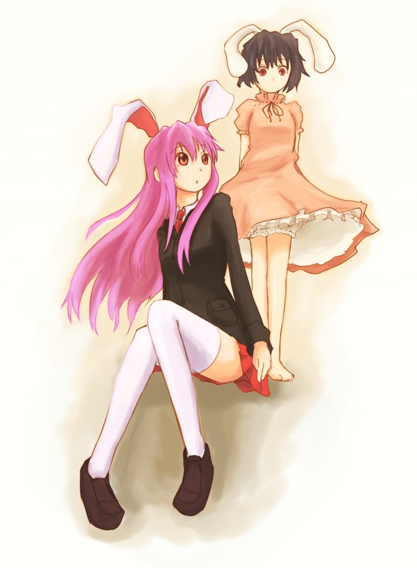 reisen udongein inaba and inaba tewi (touhou) drawn by kokotetsu