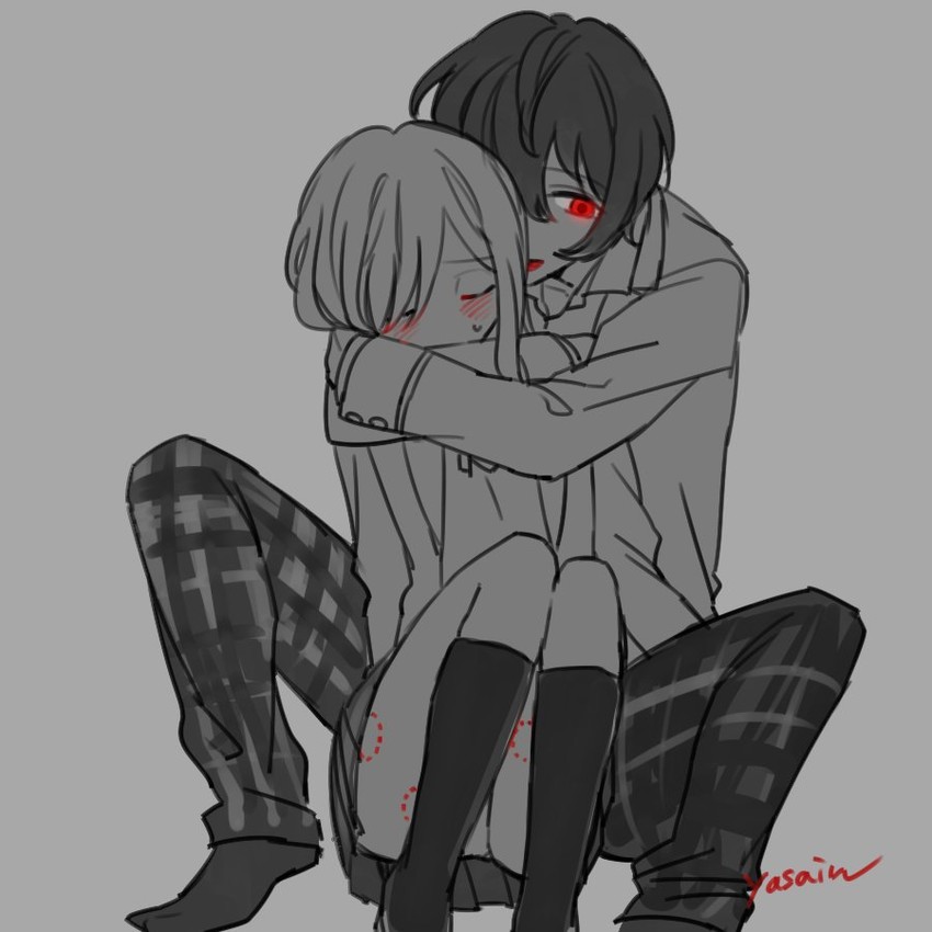 sakuma ritsu and anzu (ensemble stars!) drawn by sumibiya_yasain