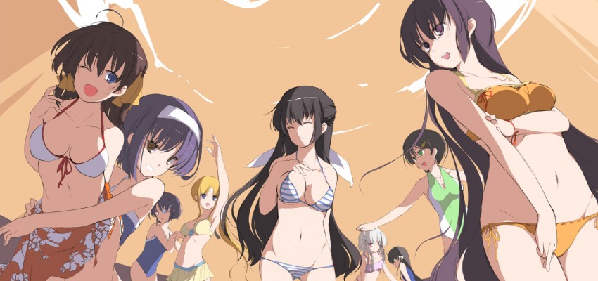miyamura miyako, shindou chihiro, shihou matsuri, amamiya yuuko, shindou kei, and 4 more (ef and 1 more) drawn by sakura_sora