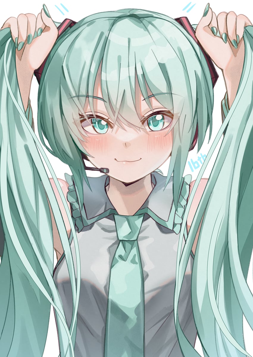 hatsune miku (vocaloid) drawn by mahoro_(minase_mahoro)