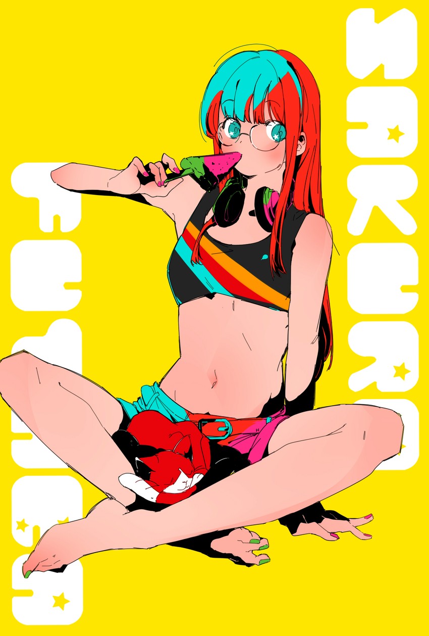 sakura futaba and morgana (persona and 1 more) drawn by higure
