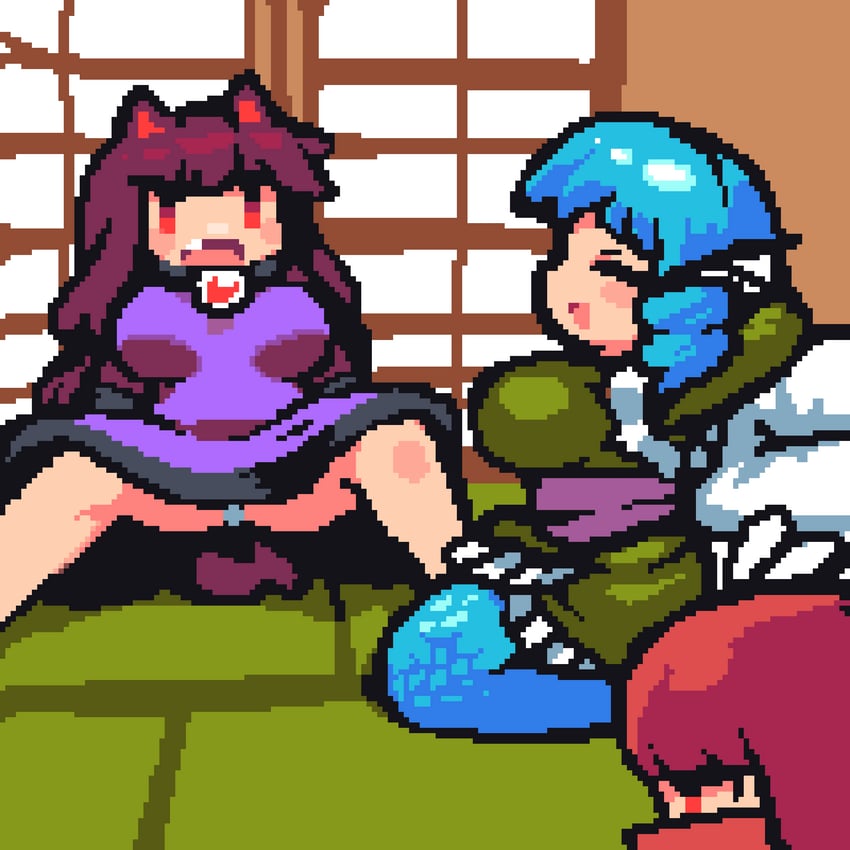 imaizumi kagerou, sekibanki, and wakasagihime (touhou and 1 more) drawn by tonchamon_san