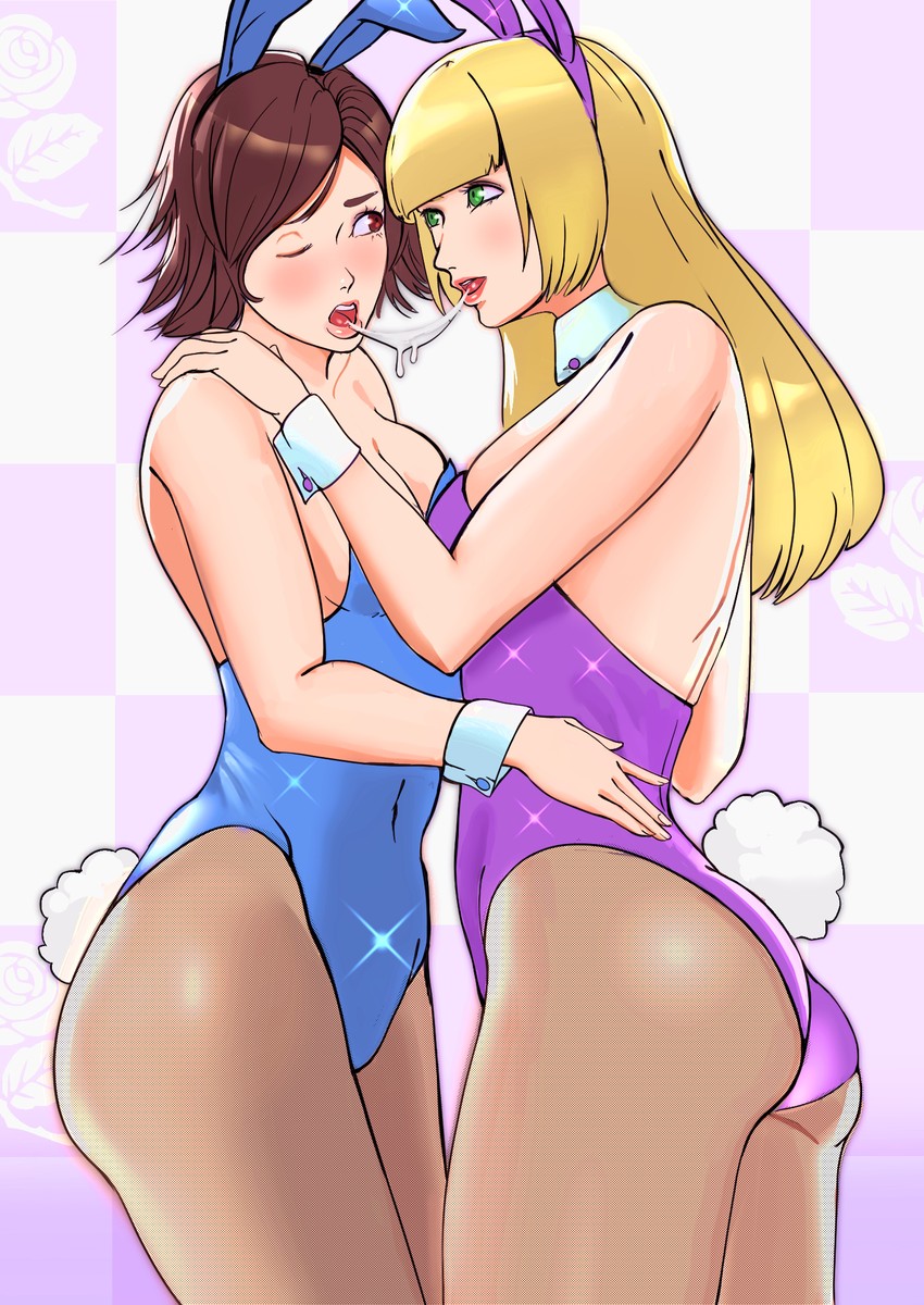 kazama asuka and lili (tekken and 1 more) drawn by sunbeam_(artist)