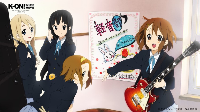 akiyama mio, hirasawa yui, tainaka ritsu, and kotobuki tsumugi (k-on! and 1 more)