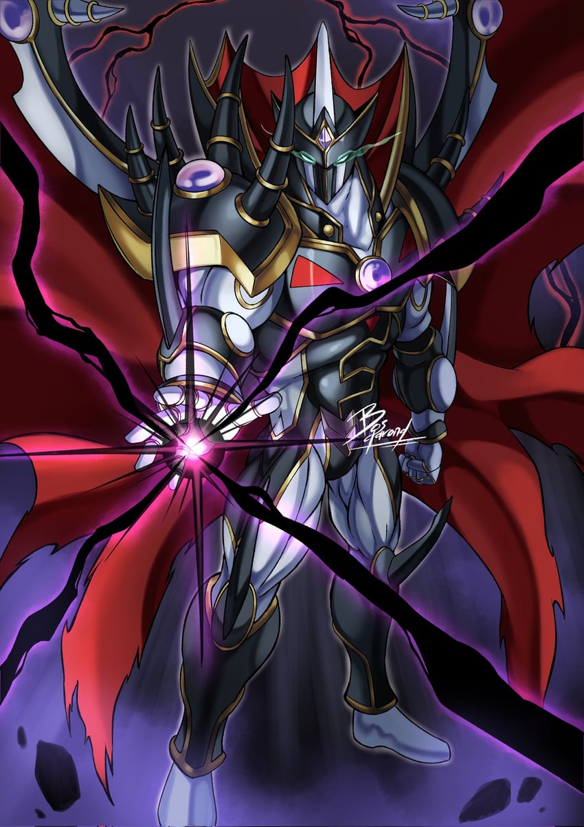 evil hero neos lord (yu-gi-oh!) drawn by bosgarong