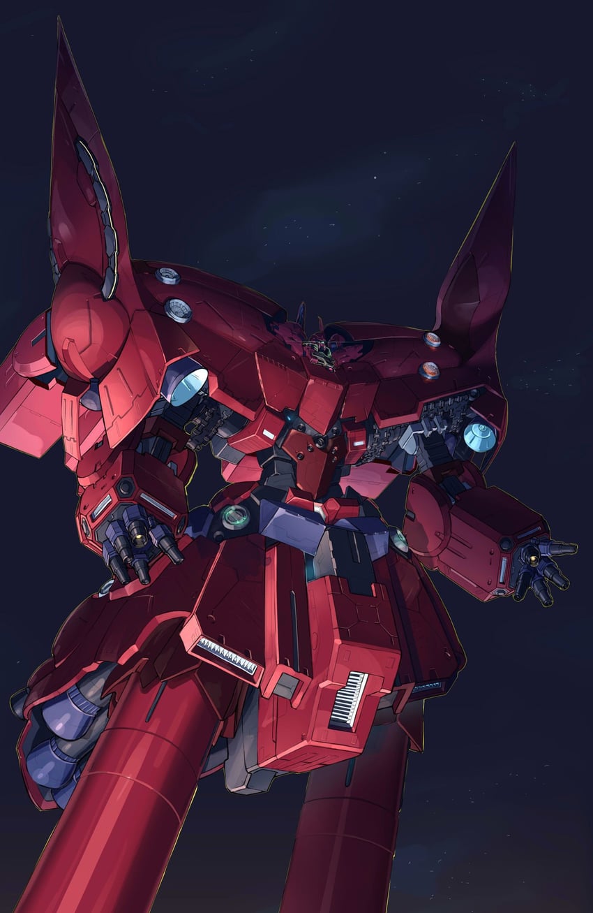 sinanju and neo zeong (gundam and 1 more) drawn by sa/tsu/ki