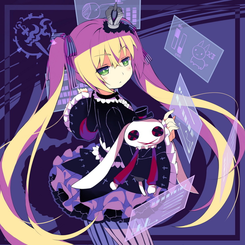 hacker and chelsea (7th dragon and 2 more) drawn by saru