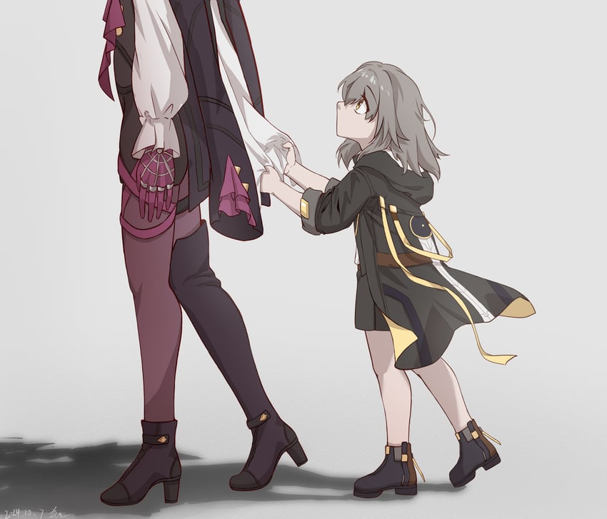 trailblazer, stelle, and kafka (honkai and 1 more) drawn by huahong_(user_asrp7337)