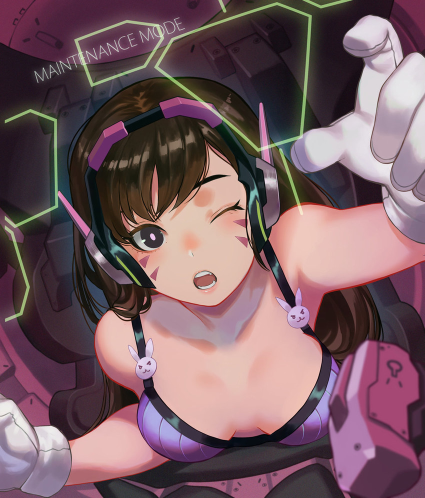 d.va (overwatch and 1 more) drawn by salmon88