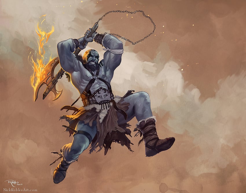 grog strongjaw (dungeons & dragons and 2 more) drawn by nick_robles