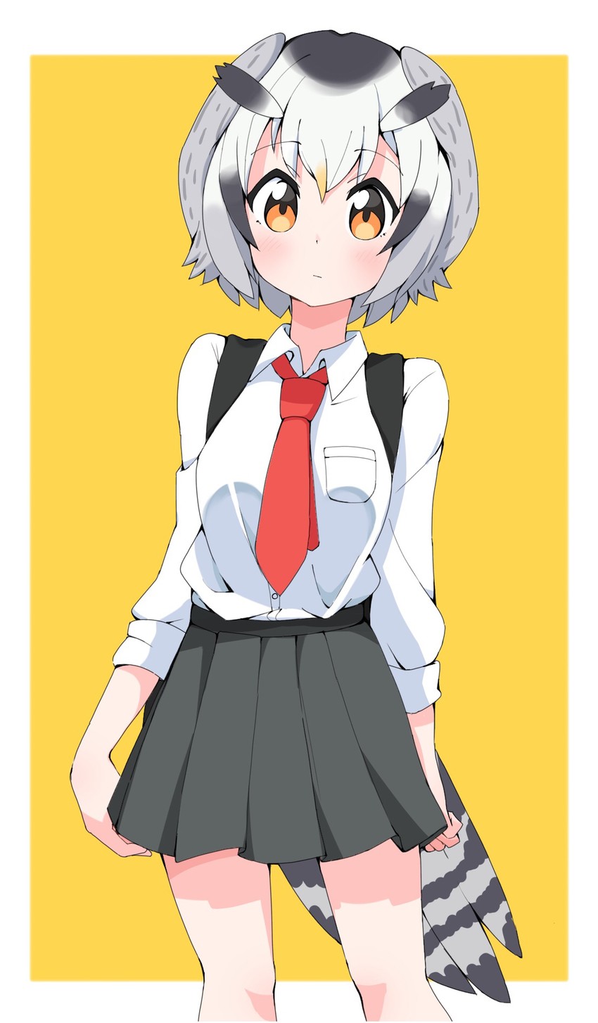 northern white-faced owl (kemono friends) drawn by takom