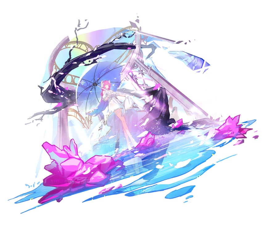 elysia (honkai and 1 more) drawn by go_satoshi_ko