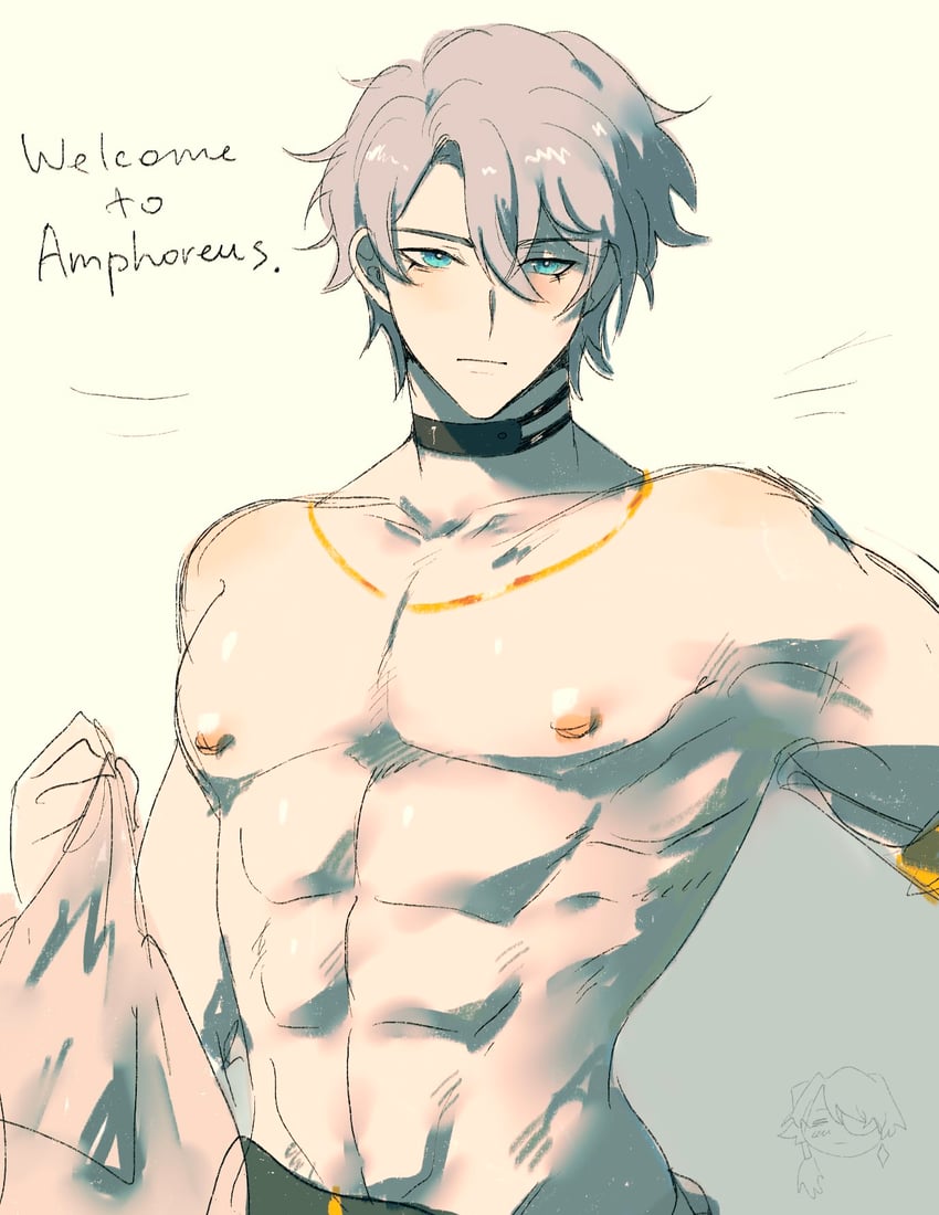 phainon and anaxa (honkai and 1 more) drawn by myotaron