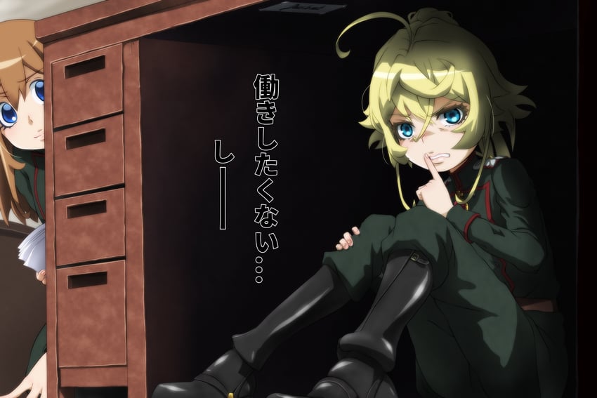 tanya degurechaff and viktoriya ivanovna serebryakov (youjo senki) drawn by genya_(genya67)