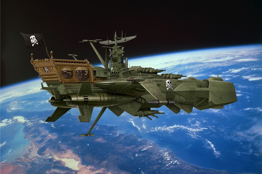 arcadia (harlock saga and 2 more) drawn by dias_(tajima_kouki)