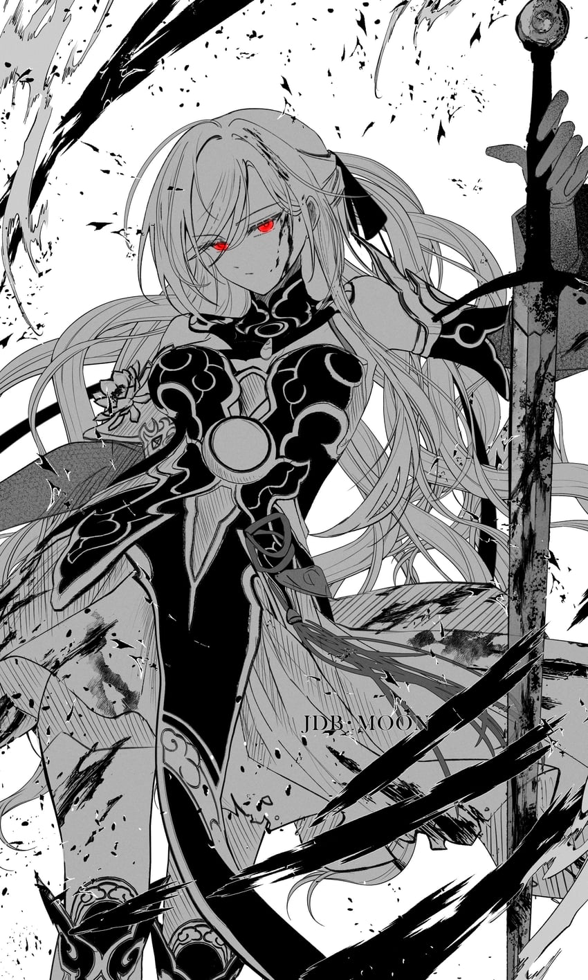 jingliu (honkai and 1 more) drawn by jdb_moon